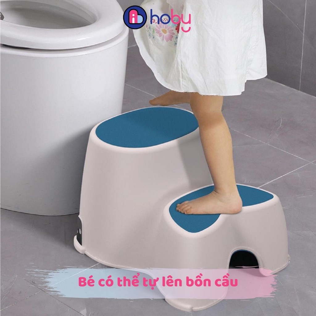 Ghế bậc kê chân ngồi toilet, lấy đồ trên cao cho bé Hoby Holla