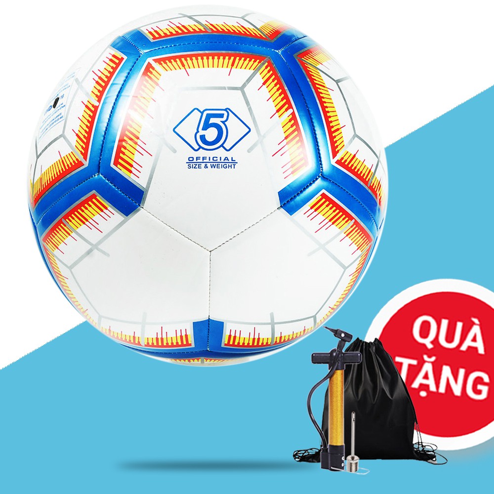 Quả bóng đá NHA số 5 - Bóng đá chính hãng - Tặng bơm + Balo rút + Kim bơm + Túi lưới - Bảo hành 1 tháng