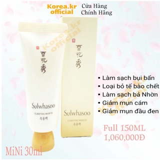 Mặt nạ lột thảo dược tẩy tế bào chết và mụn cám Sulwhasoo Clarifying Mask 30ml