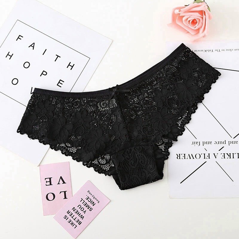 Quần Lót Ren cao cấp kháng khuẩn Quần Lót Ren sexy gợi cảm ôm dáng không tạo hằn Shop Bé Titi