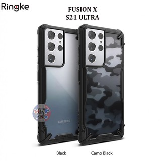 Ốp lưng chống sốc Ringke Fusion X Samsung S21 Ultra chính hãng - Hàng nhập khẩu