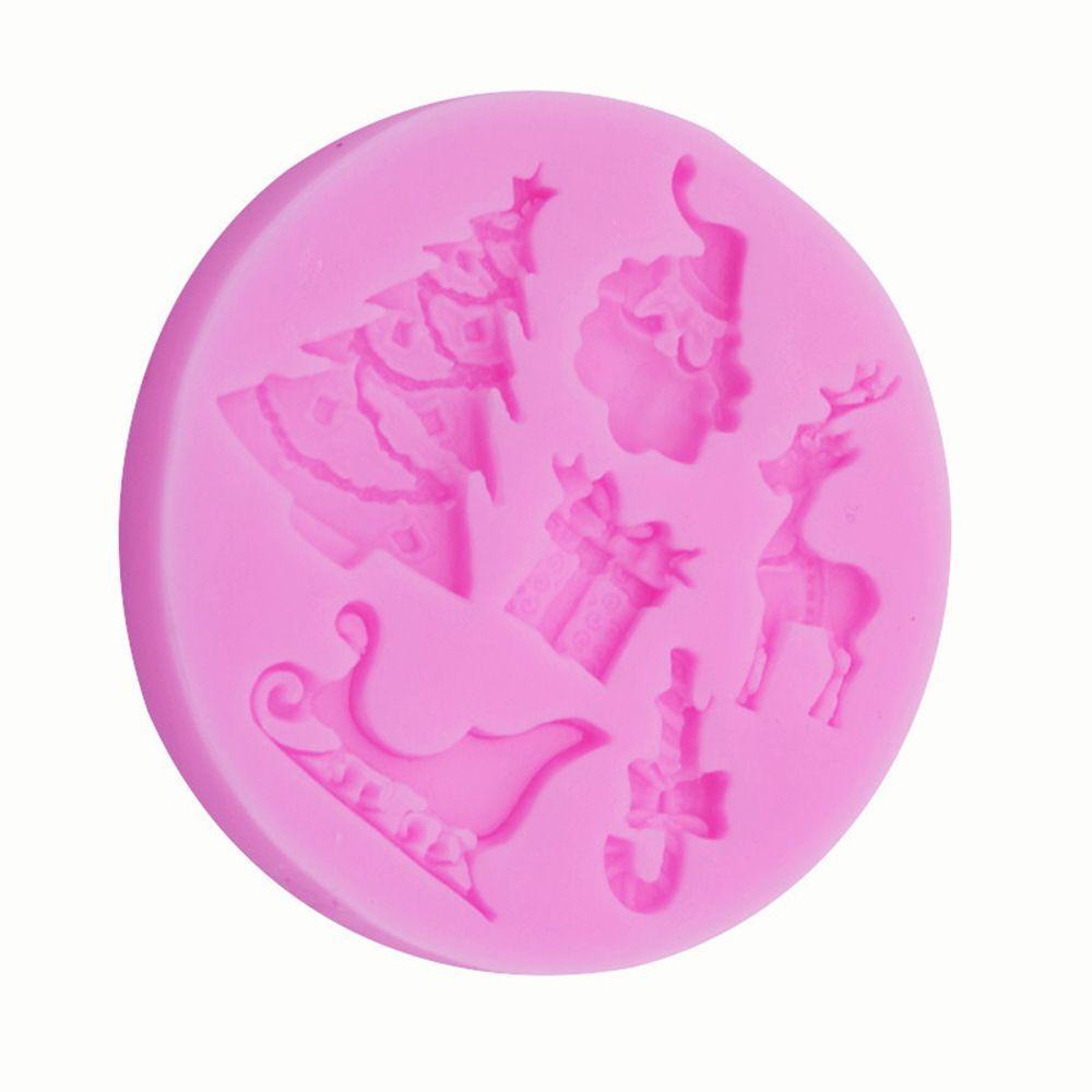 AUGUSTINA Khuôn Silicone Làm Đất Sét Tạo Hình Chủ Đề Giáng Sinh