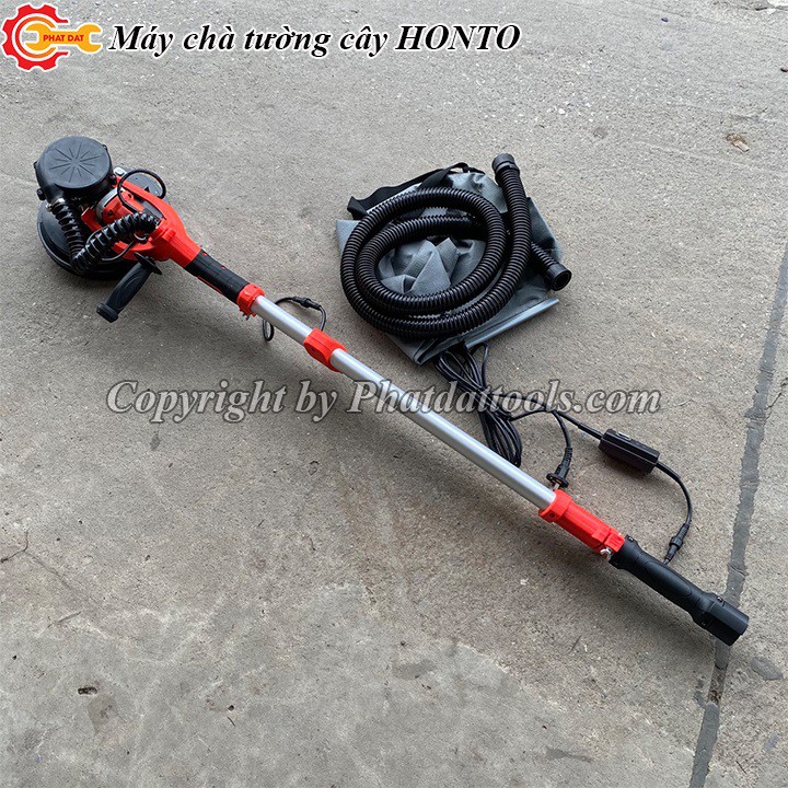 Máy chà nhám tường dạng cây HONTO YS-892-Có hút bụi,đèn chiếu sáng-Tặng 10 tờ giấy nhám-Bảo hành 6 tháng