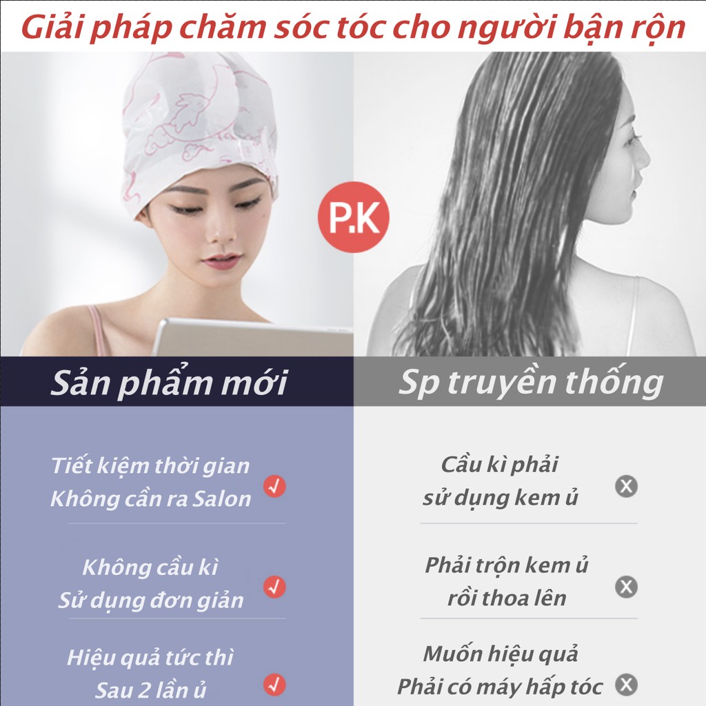 Mặt Nạ Ủ Tóc Spa Hấp Dầu Dưỡng Tóc Với Thành Phần Thiên Nhiên 5 miếng/hộp SC100