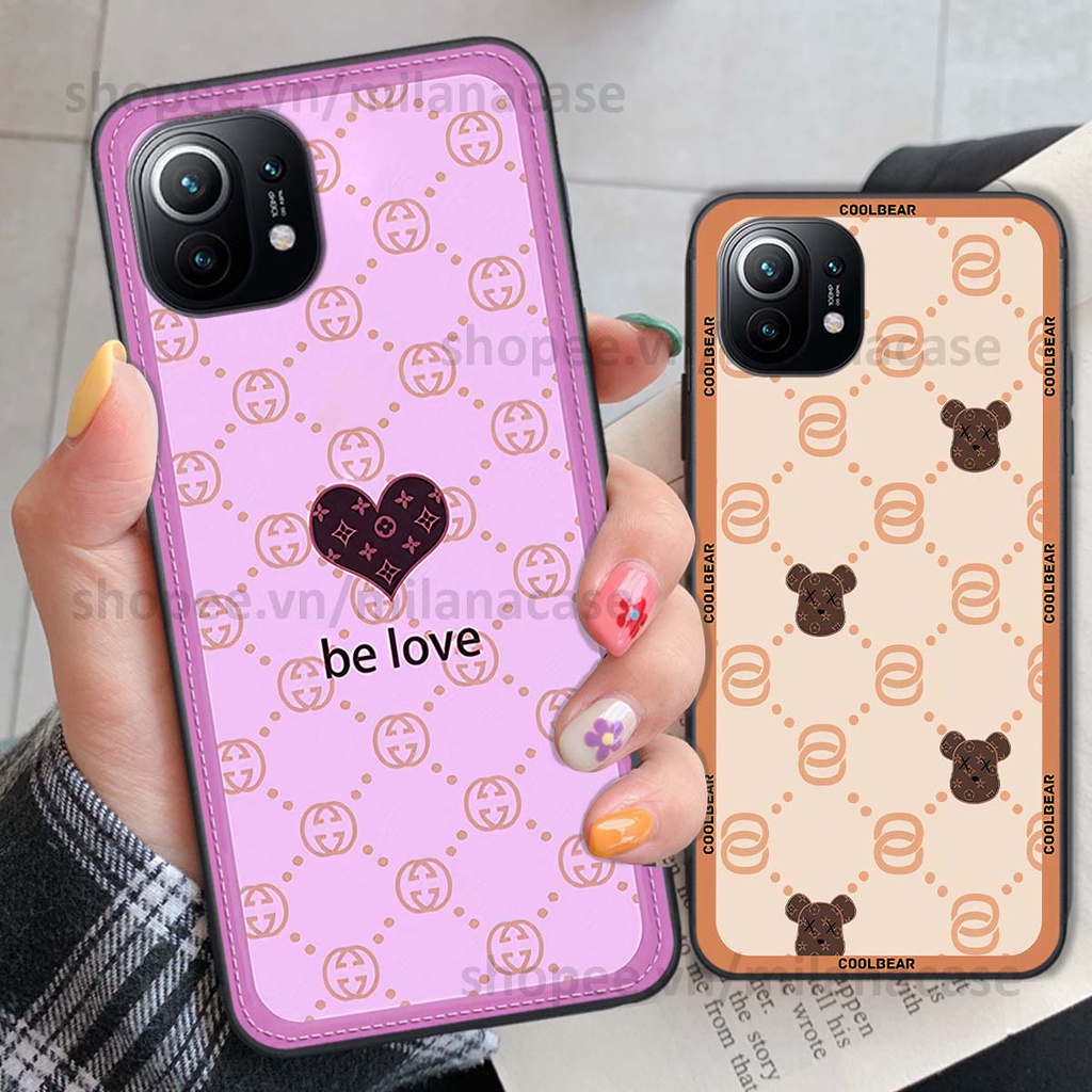 Ốp Xiaomi Mi 11 / Mi 11T / Mi 11 Lite hình trái tim be love tình yêu siêu đẹp, cá tính, thời trang