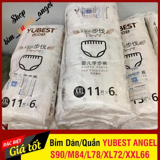Bỉm YUBEST Angel nội địa Trung Quốc Quần/Dán size S90/M84/L78/XL72/XXL66