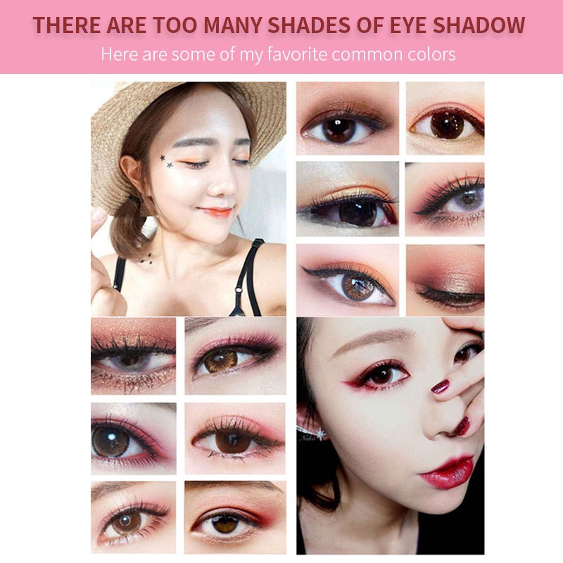 Bảng phấn mắt LAMEILA 10 màu lì lấp lánh chống thấm trang điểm đa năn