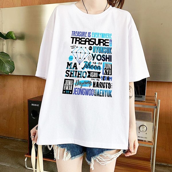 Áo Thun Kpop BTS Idol Unisex Treasure Is Every Where SYMILY Basic Siêu Rẻ KOR20211233