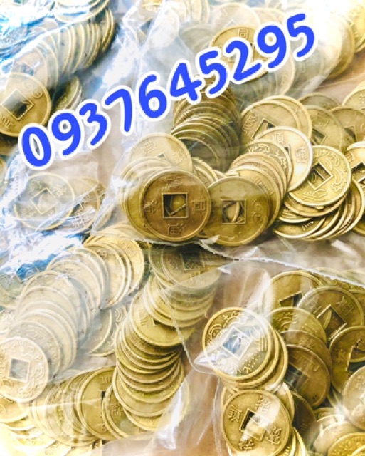 100 đồng xu phong thuỷ loại nhỏ