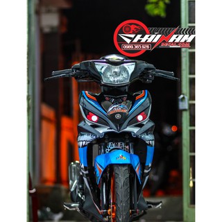 tem trùm exciter 135 xanh cá mập