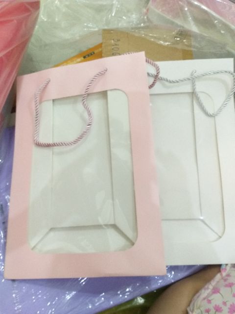 Combo 2 Giỏ đựng hoa sáp, hoa tươi. Bằng giấy