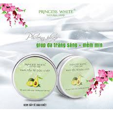 Kem tẩy tế bào chết tinh chất trái bơ PRINCESS WHITE HỘP 100G