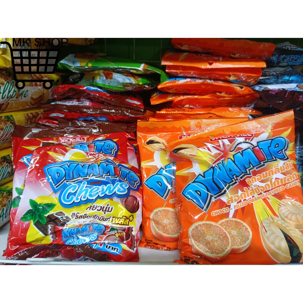 Kẹo ba viên DYNAMITE thái lan socola hương bạc hà, hương cam