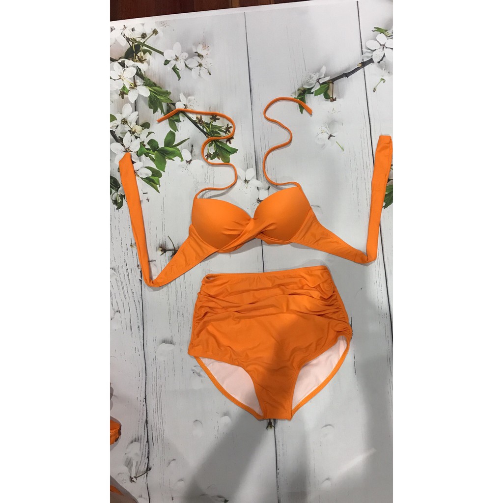 Bikini Áo Gọng Không Nơ, Cạp Cao ( Bộ Sưu Tập Đồ Bơi Nữ ) | WebRaoVat - webraovat.net.vn