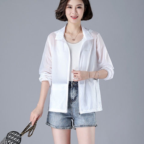 Áo Khoác Chống Nắng Tay Dài Có Mũ Trùm Đầu Dáng Rộng Thời Trang Mùa Hè Hàng Mới Dành Cho Phụ Nữ Trung Niên 2022 | BigBuy360 - bigbuy360.vn