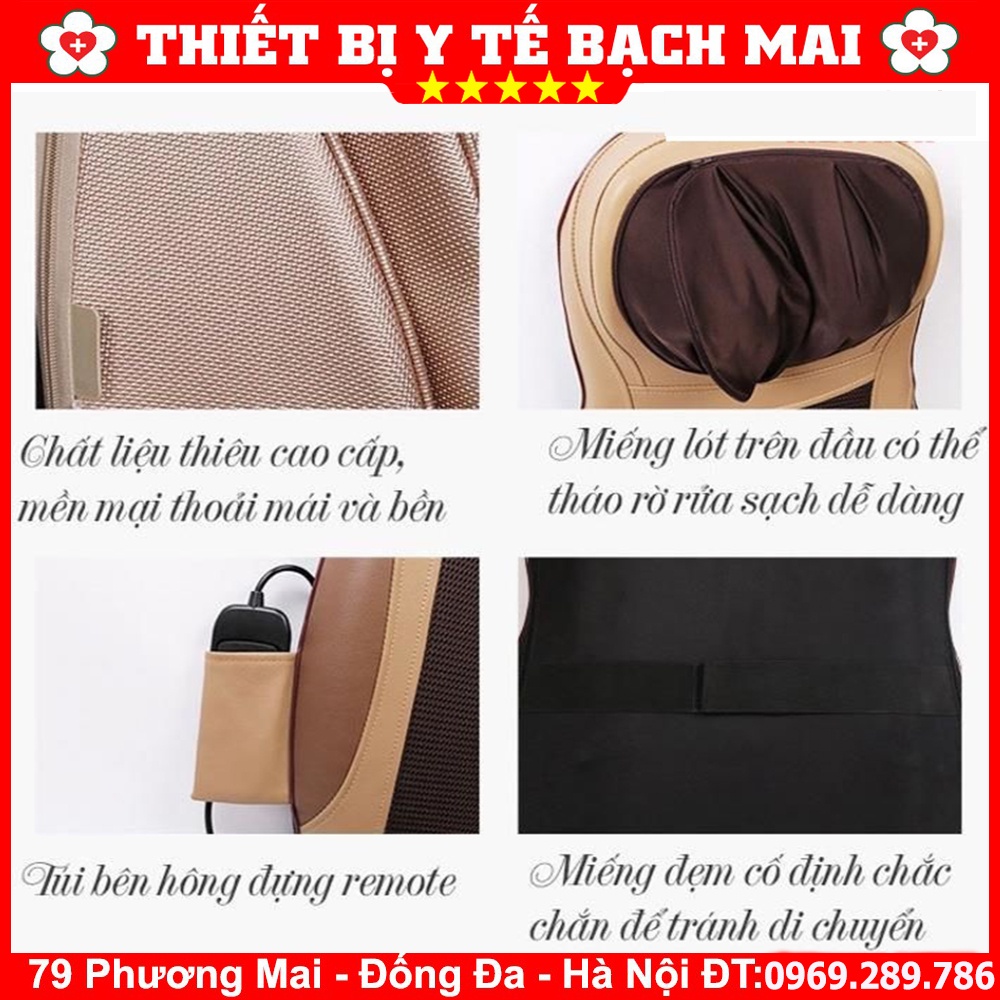 Đệm Massage 6D Nhật Bản - Ôm Toàn Thân - Túi Khí "Kép"