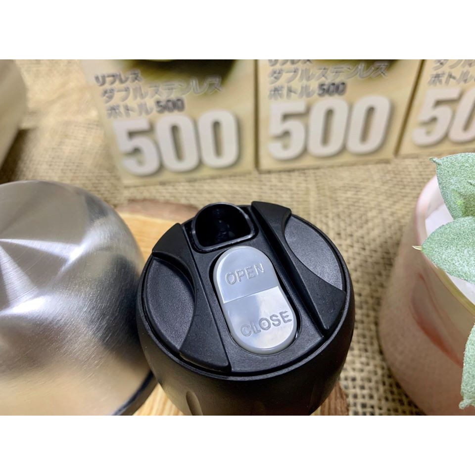 Bình nước giữ nhiệt refresh dung tích 500ml Nhật Bản
