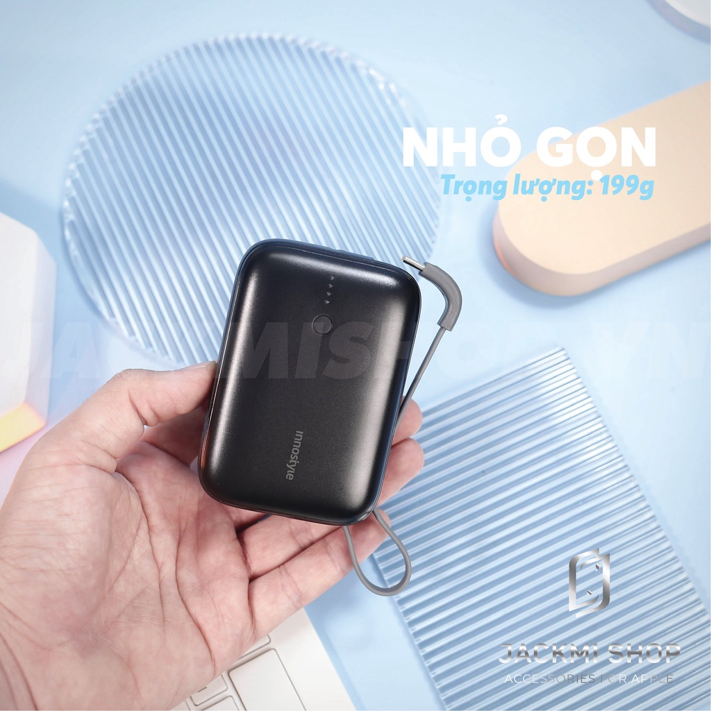 [HÀNG CHÍNH HÃNG] Sạc dự phòng iPhone INNOSTYLE Power Go Mini 10000 mAh 22.5W Bảo hành 2 năm