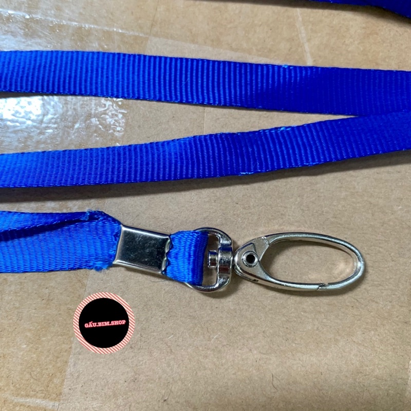 [Giá Sỉ] 10 Dây đeo thẻ tên ( chất liệu: lụa 1cm đầu móc săt xoay)