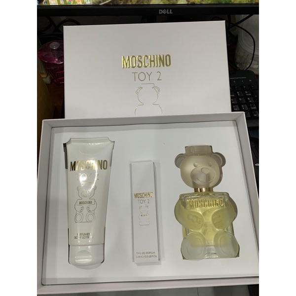 Bộ Set Nước hoa nữ Moschino Toy 2 EDP 100ml (3 món như hình)