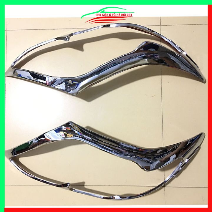 Ốp viền đèn pha hậu mạ crom Fortuner 2012-2016 chống trầy trang trí bảo vệ xe