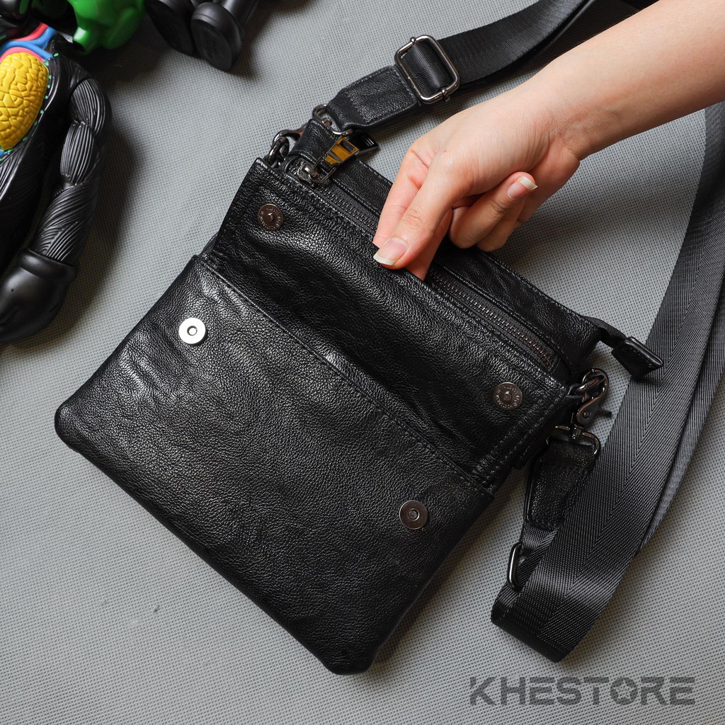 Túi Đeo Chéo Nam Khestore 30158 Túi Da Cao Cấp  Phong Cách Thể Thao Thời Trang Hàn Quốc | BigBuy360 - bigbuy360.vn
