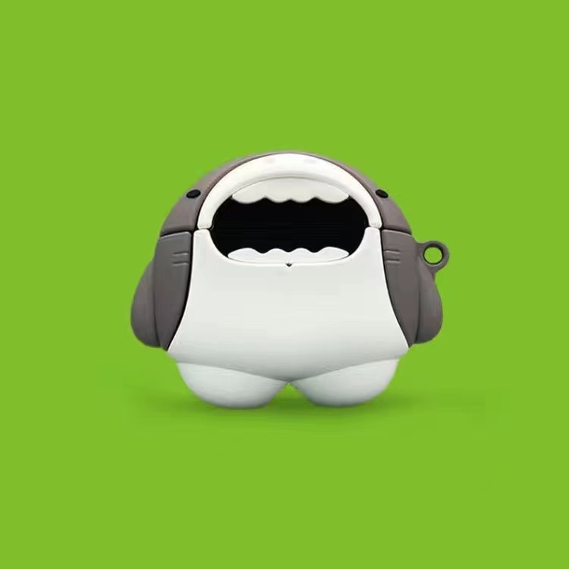 Vỏ Bảo Vệ Hộp Sạc Tai Nghe Redmi Buds 3 Lite Mềm Hình Máy Chơi Game Cá Mập