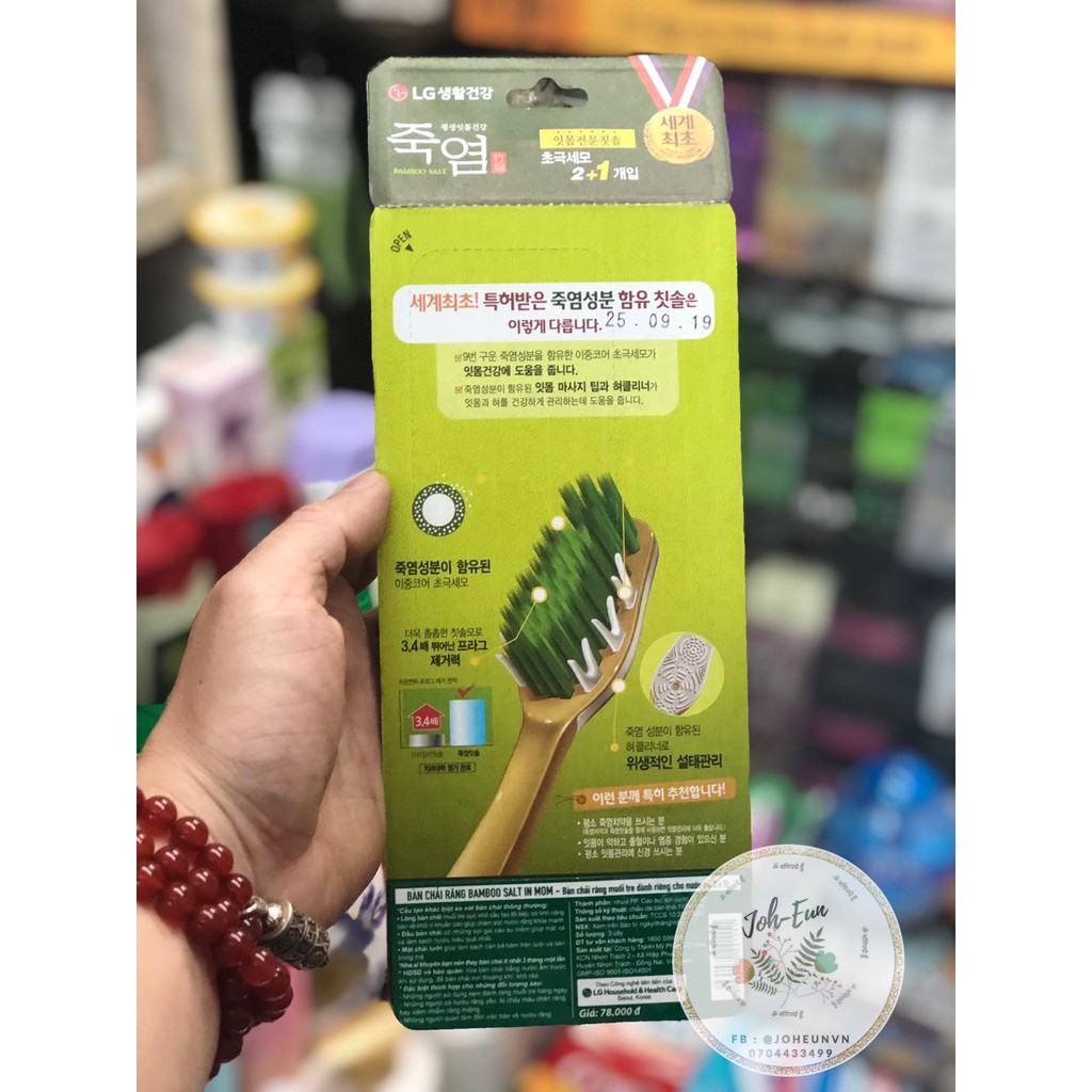 BÀN CHẢI BAMBOO MUỐI TRE ̣̣̣̣( 2 TẶNG 1)