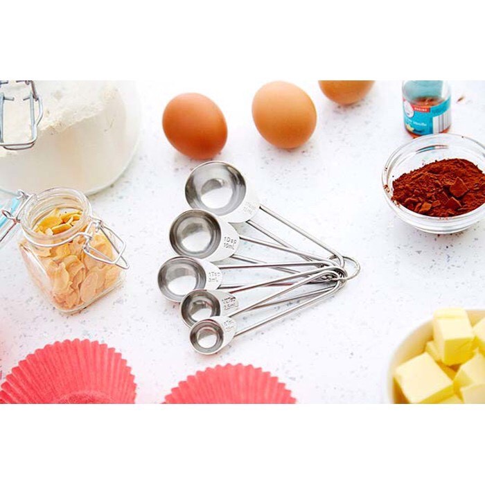 [FREESHIP] Bộ Thìa Đong Inox 5 Chiếc ( Đơn Vị TSP/ML)