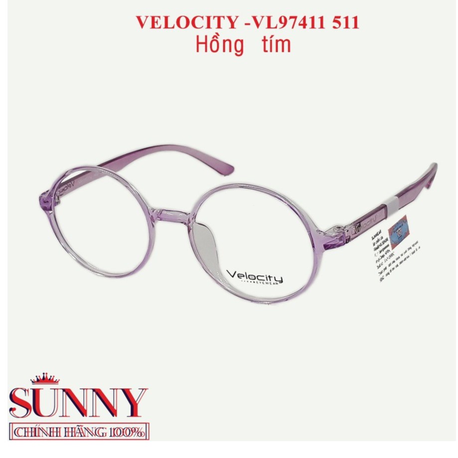 Gọng kính nam nữ thời trang Velocity VL97411 nhiều màu chính hãngg