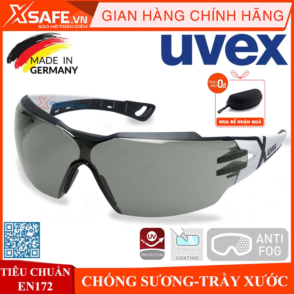 Kính bảo hộ UVEX PHEOS CX2 9198237 kính chống bụi, chống hơi nước trầy xước vượt trội, ngăn chặn tia UV, mắt kính đi xe