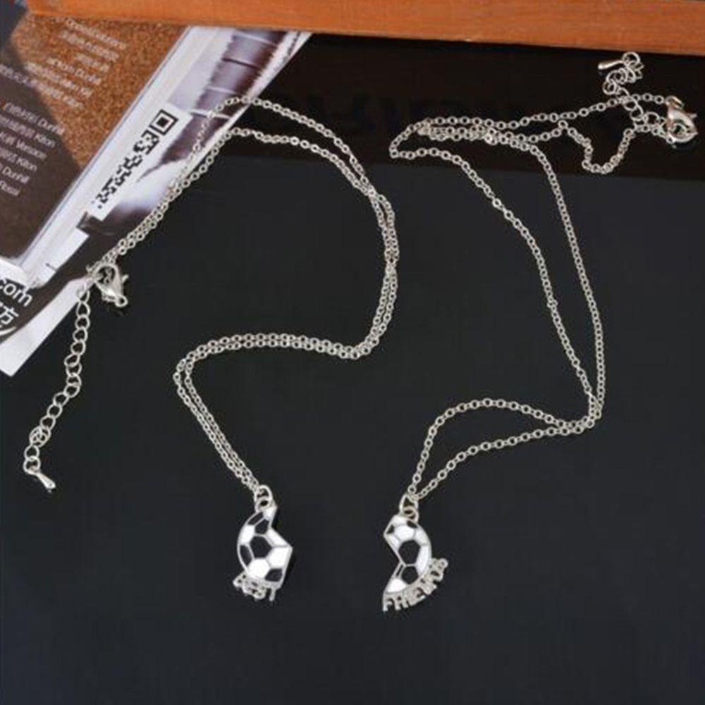 Set Vòng cổ Tình Bạn Mặt Quả Bóng Đá Lấp Lánh