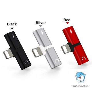 Đầu chia cổng sạc và tai nghe 2 trong 1 cho điện thoại Iphone 7 8 Plus X