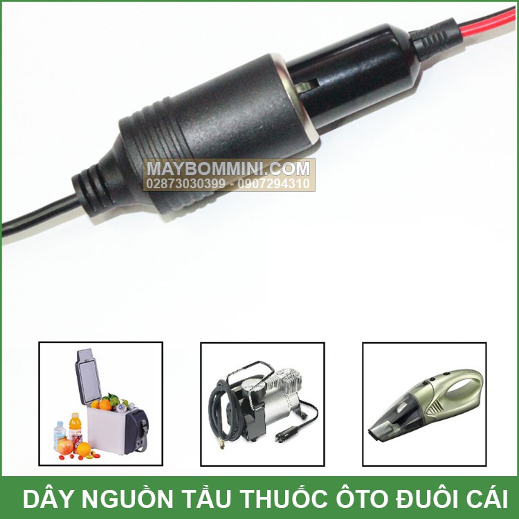 Dây Ổ Cắm Nguồn Điện Trên Ô Tô – Đuôi Cái 12V 24V 100W