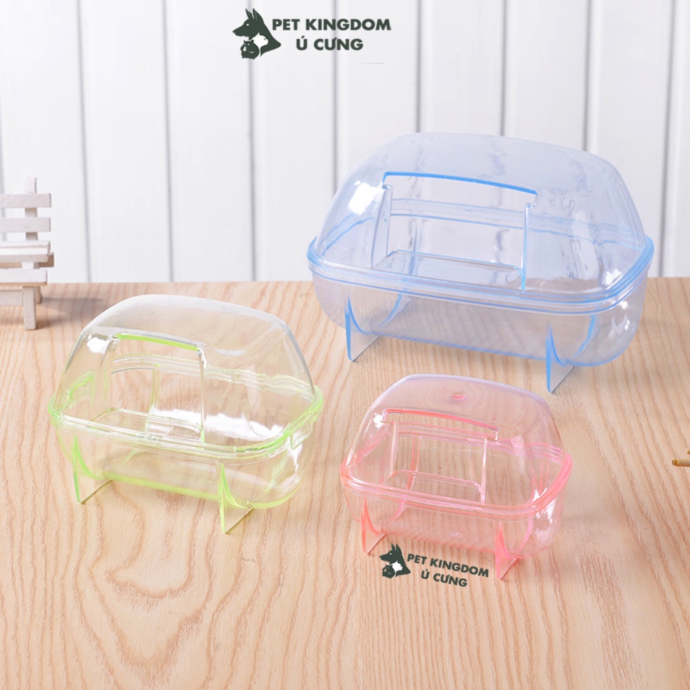 Nhà tắm hamster mica size lớn 18x12x11cm