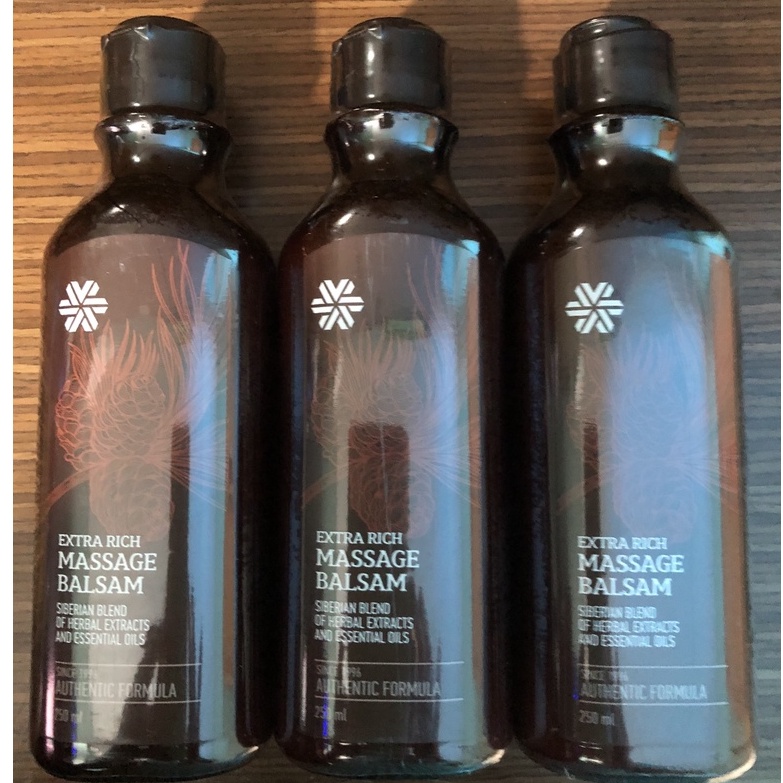 Dầu thơm mát xa Siberian Extra Rich Massage Balsam, giúp chăm sóc và dưỡng da toàn thân, chai 250 ml