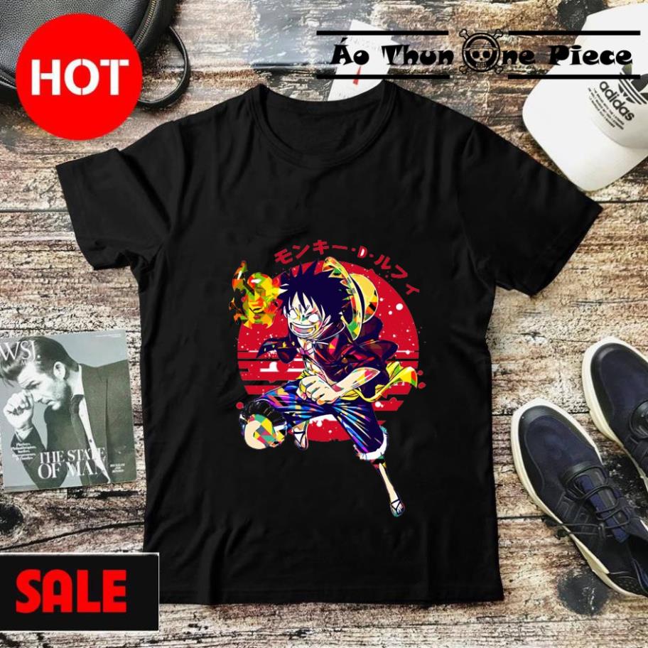 ⚡️THANH LÝ⚡️Áo Thun In Hình Monkey D. Luffy 2 Mẫu Trắng & Đen Cực Chất Mới Nhất 2021 - Áo Thun One Piece