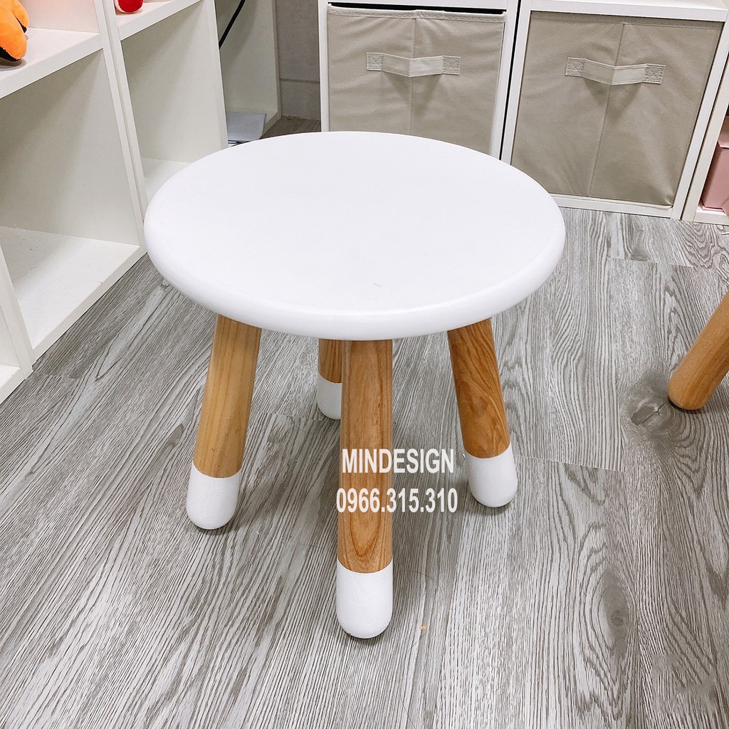 Ghế đôn tròn gỗ cho bé | BigBuy360 - bigbuy360.vn
