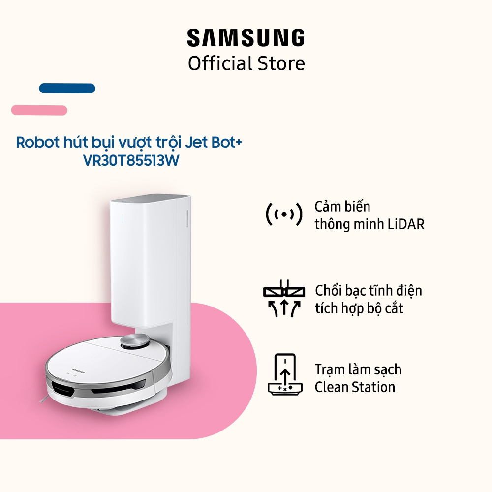 [Mã ELBAU7 giảm 7% đơn 5TR] Robot hút bụi vượt trội Samsung Jet Bot+ (VR30T85513W)