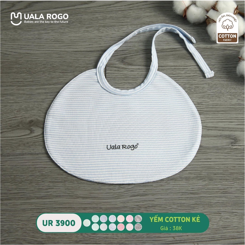 Yếm tròn buộc dây cotton UalaRogo cho bé