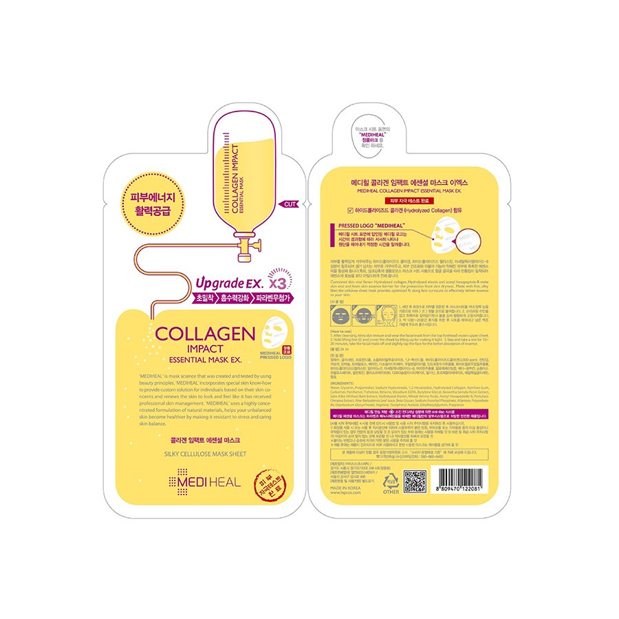 Mặt Nạ Collagen Ngăn Ngừa Lão Hóa Da Mediheal Collagen Impact Essential Mask Ex 24Ml [K3]