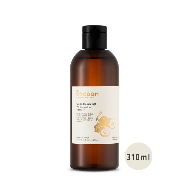 Gel Bí Đao Rửa Mặt Cocoon 140ml - 310ml Winter Melon Cleanser