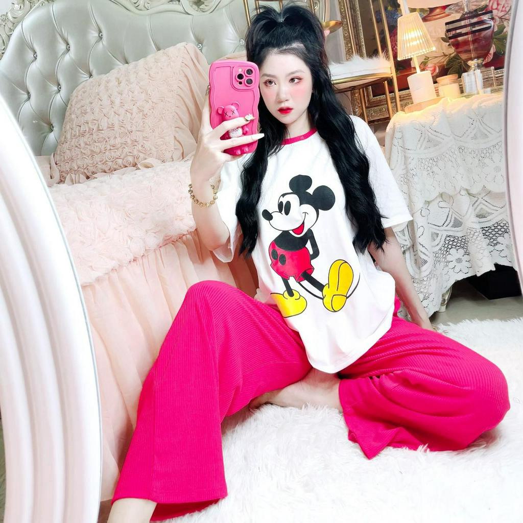Set dài thun in hình quần có túi