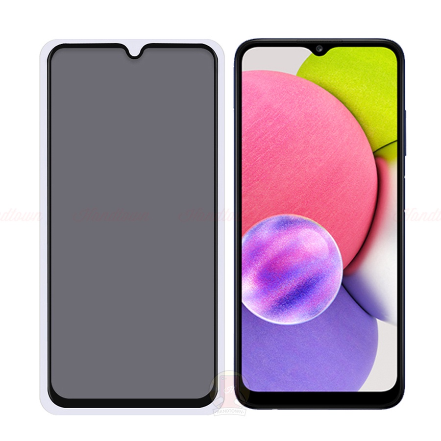 Kính Cường Lực Samsung Galaxy A03 A03s Cường Lực Chống Nhìn Trộm Chống Xước Chống Nước Cao Cấp Không Chấm Li Ti Handtown