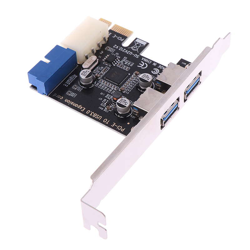 Colorfulswallowfly PCI express USB 3.0 2 ports front panel with control card adapter 4 Pin & 20 pin CSF