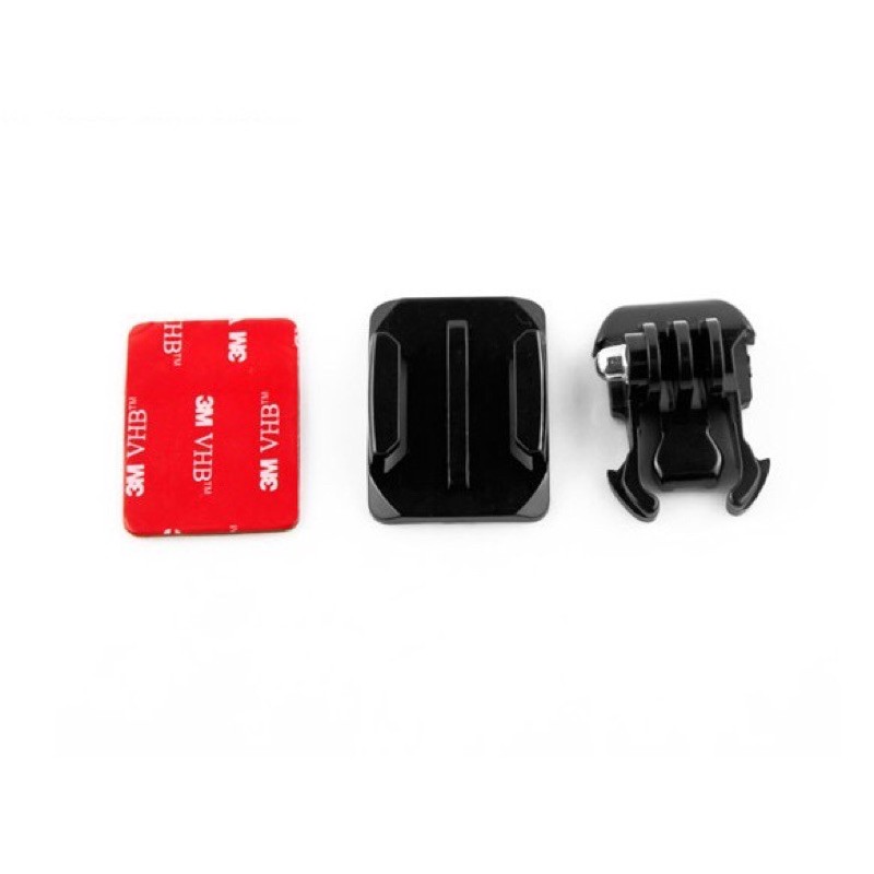 Phụ Kiện Gắn Nón Bảo Hiểm 3m + Khóa Gắn Cho Gopro Hero 4 3 + 2 1 Sjcam Xiaomi Yi