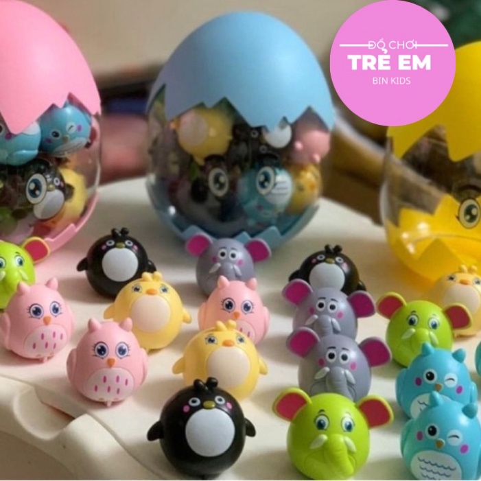 Set 20 Con Vật Chạy Đà TRỨNG THÚ CHẠY CÓT Cho Bé Thoả Sức Vui Chơi Cùng Vườn Thú Tại Nhà