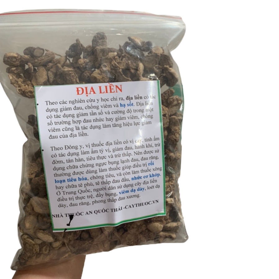 Củ Địa Liền Khô (1KG) Thái Lát Thượng Hạng, Hàng Loại Tốt, Thơm, Sạch