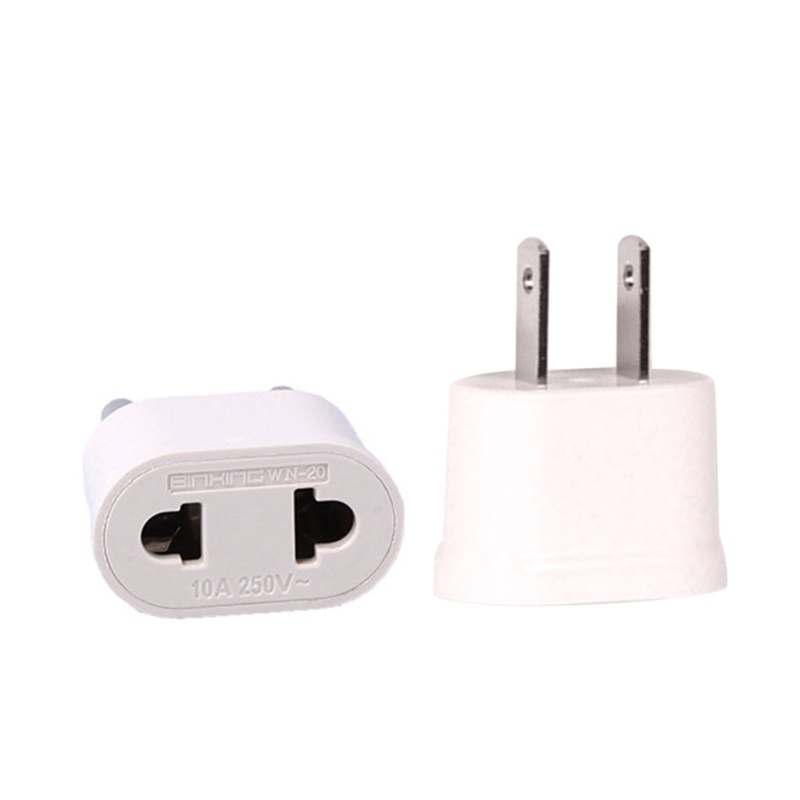 Set 2 Đầu Chuyển Đổi Phích Cắm EU / US Chất Lượng Cao