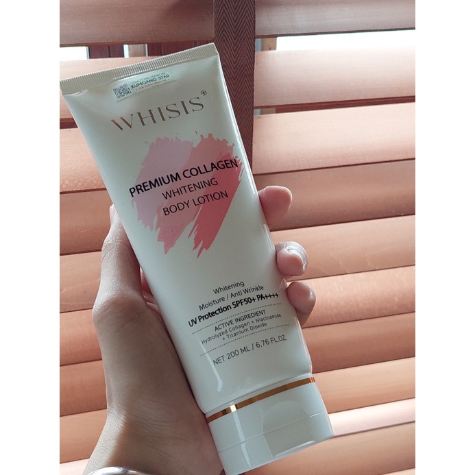 Dưỡng Thể Nâng Tone Whisis Premium Collagen Whitening Body Lotion 200ml